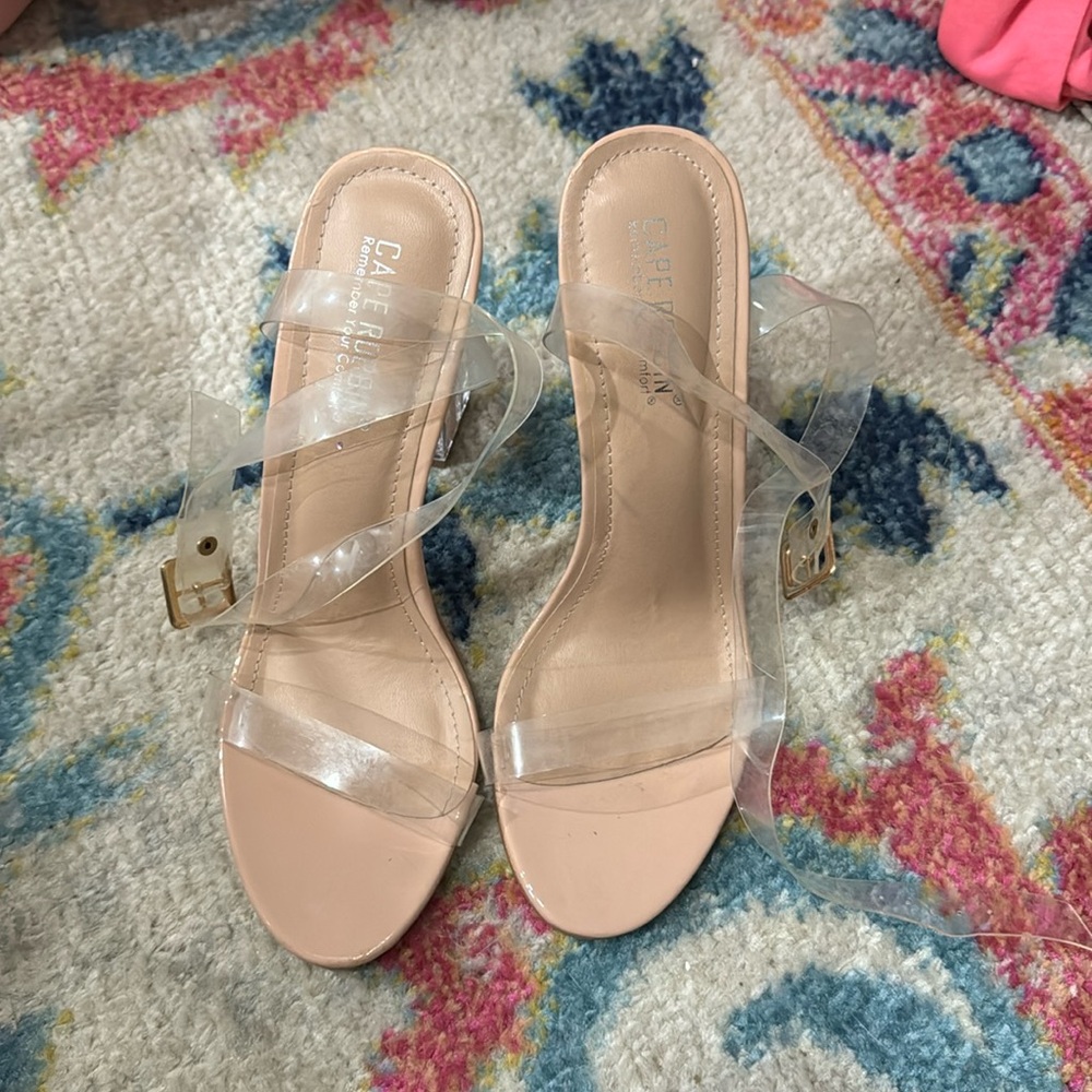 Cape Robbin clear heels